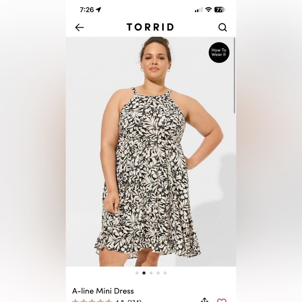 Torrid A Line Mini Dress